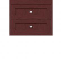 Strasser Woodenwork 20.352 - 24 X 18.5 X 19.75 Sodo Inset Wall Mount Drw Bank Shaker Dk Cherry