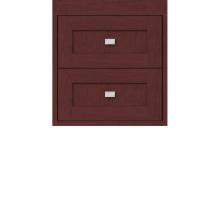 Strasser Woodenwork 20.222 - 18 X 21 X 19.75 Sodo Inset Wall Mount Drw Bank Shaker Dk Cherry