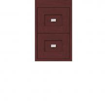 Strasser Woodenwork 20.232 - 12 X 21 X 19.75 Sodo Inset Wall Mount Drw Bank Shaker Dk Cherry