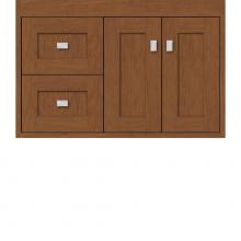 Strasser Woodenwork 20.181 - 30 X 21 X 19.75 Sodo Inset Wall Mount Vanity Shaker Cinn Cherry Lh