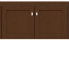 Strasser Woodenwork 20.960 - 36 X 18.5 X 19.75 Sodo Inset Wall Mount Vanity Shaker Pecan Cherry Std