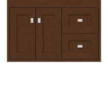 Strasser Woodenwork 20.947 - 30 X 21 X 19.75 Sodo Inset Wall Mount Vanity Shaker Pecan Cherry Rh