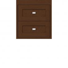 Strasser Woodenwork 20.966 - 18 X 18.5 X 19.75 Sodo Inset Wall Mount Drw Bank Shaker Pecan Cherry