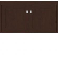 Strasser Woodenwork 20.163 - 36 X 21 X 19.75 Sodo Inset Wall Mount Vanity Shaker Choc Cherry Std