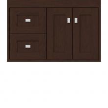 Strasser Woodenwork 20.323 - 30 X 18.5 X 19.75 Sodo Inset Wall Mount Vanity Shaker Choc Cherry Lh