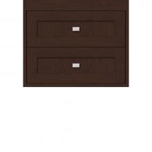 Strasser Woodenwork 20.213 - 24 X 21 X 19.75 Sodo Inset Wall Mount Drw Bank Shaker Choc Cherry