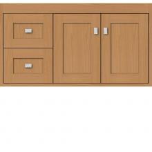 Strasser Woodenwork 20.295 - 36 X 18.5 X 19.75 Sodo Inset Wall Mount Vanity Shaker Nat Oak Lh