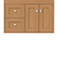 Strasser Woodenwork 20.185 - 30 X 21 X 19.75 Sodo Inset Wall Mount Vanity Shaker Nat Oak Lh