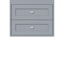 Strasser Woodenwork 20.216 - 24 X 21 X 19.75 Sodo Inset Wall Mount Drw Bank Shaker Silver Oak