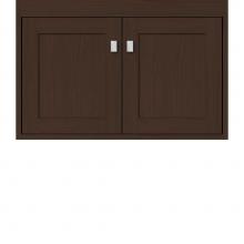 Strasser Woodenwork 21.450 - 30 X 18.5 X 19.75 Sodo Inset Wall Mount Vanity Shaker Choc Oak Std