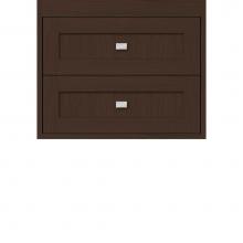 Strasser Woodenwork 21.452 - 24 X 18.5 X 19.75 Sodo Inset Wall Mount Drw Bank Shaker Choc Oak