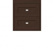 Strasser Woodenwork 21.439 - 18 X 21 X 19.75 Sodo Inset Wall Mount Drw Bank Shaker Choc Oak