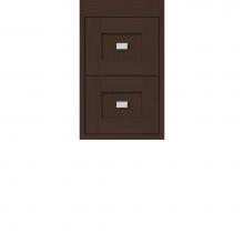 Strasser Woodenwork 21.454 - 12 X 18.5 X 19.75 Sodo Inset Wall Mount Drw Bank Shaker Choc Oak