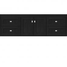 Strasser Woodenwork 21.651 - 60 X 18.5 X 19.75 Sodo Inset Wall Mount Vanity Shaker Midnight Oak Sb