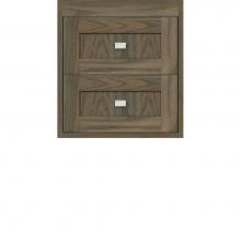 Strasser Woodenwork 54-784 - 18 X 18.5 X 19.75 Sodo Inset Wall Mount Drw Bank Shaker Dusky Oak