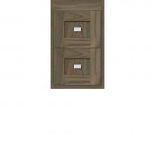 Strasser Woodenwork 54-750 - 12 X 18.5 X 19.75 Sodo Inset Wall Mount Drw Bank Shaker Dusky Oak