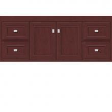 Strasser Woodenwork 20.682 - 48 X 21 X 19.75 Sodo Inset Wall Mount Vanity Deco Miter Dk Cherry Sb