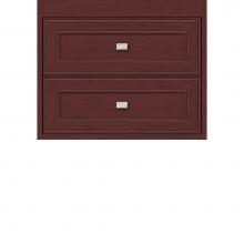 Strasser Woodenwork 20.912 - 24 X 18.5 X 19.75 Sodo Inset Wall Mount Drw Bank Deco Miter Dk Cherry