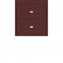 Strasser Woodenwork 20.782 - 18 X 21 X 19.75 Sodo Inset Wall Mount Drw Bank Deco Miter Dk Cherry