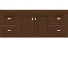 Strasser Woodenwork 21.415 - 48 X 18.5 X 19.75 Sodo Inset Wall Mount Vanity Deco Miter Pecan Cherry Sb