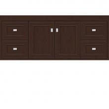 Strasser Woodenwork 20.683 - 48 X 21 X 19.75 Sodo Inset Wall Mount Vanity Deco Miter Choc Cherry Sb