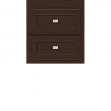 Strasser Woodenwork 20.783 - 18 X 21 X 19.75 Sodo Inset Wall Mount Drw Bank Deco Miter Choc Cherry