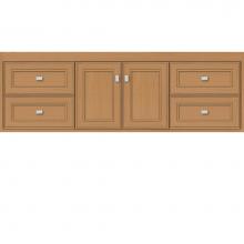 Strasser Woodenwork 20.815 - 60 X 18.5 X 19.75 Sodo Inset Wall Mount Vanity Deco Miter Nat Oak Sb