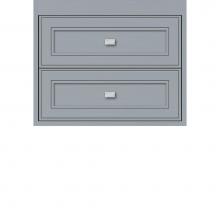 Strasser Woodenwork 20.916 - 24 X 18.5 X 19.75 Sodo Inset Wall Mount Drw Bank Deco Miter Silver Oak