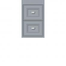 Strasser Woodenwork 20.936 - 12 X 18.5 X 19.75 Sodo Inset Wall Mount Drw Bank Deco Miter Silver Oak