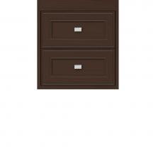 Strasser Woodenwork 21.495 - 18 X 21 X 19.75 Sodo Inset Wall Mount Drw Bank Deco Miter Choc Oak