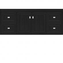 Strasser Woodenwork 21.708 - 48 X 18.5 X 19.75 Sodo Inset Wall Mount Vanity Deco Miter Midnight Oak Sb