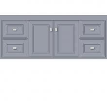 Strasser Woodenwork 21.792 - 48 X 18.5 X 19.75 Sodo Inset Wall Mount Vanity Deco Miter Sat Silver Sb