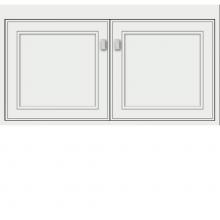 Strasser Woodenwork 21.866 - 36 X 21 X 19.75 Sodo Inset Wall Mount Vanity Deco Miter Powder Grey Std