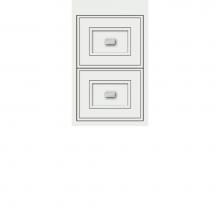 Strasser Woodenwork 21.873 - 12 X 21 X 19.75 Sodo Inset Wall Mount Drw Bank Deco Miter Powder Grey