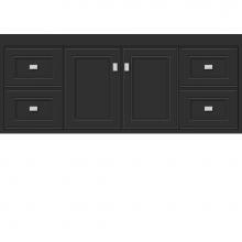 Strasser Woodenwork 20.829 - 48 X 18.5 X 19.75 Sodo Inset Wall Mount Vanity Deco Miter Sat Black Sb