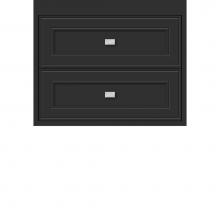 Strasser Woodenwork 20.919 - 24 X 18.5 X 19.75 Sodo Inset Wall Mount Drw Bank Deco Miter Sat Black