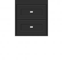 Strasser Woodenwork 20.789 - 18 X 21 X 19.75 Sodo Inset Wall Mount Drw Bank Deco Miter Sat Black