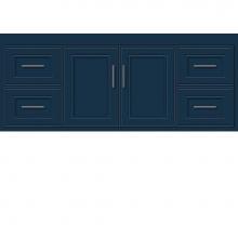 Strasser Woodenwork 20-033 - 48 X 18.5 X 19.75 Sodo Inset Wall Mount Vanity Deco Miter Lapis Night Sb