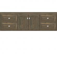 Strasser Woodenwork 56-727 - 60 X 18.5 X 19.75 Sodo Inset Wall Mount Vanity Deco Miter Dusky Oak Sb