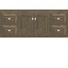 Strasser Woodenwork 56-722 - 48 X 21 X 19.75 Sodo Inset Wall Mount Vanity Deco Miter Dusky Oak Sb