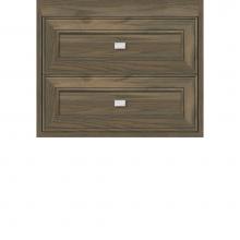 Strasser Woodenwork 54-834 - 24 X 18.5 X 19.75 Sodo Inset Wall Mount Drw Bank Deco Miter Dusky Oak