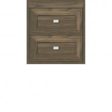 Strasser Woodenwork 54-780 - 18 X 18.5 X 19.75 Sodo Inset Wall Mount Drw Bank Deco Miter Dusky Oak