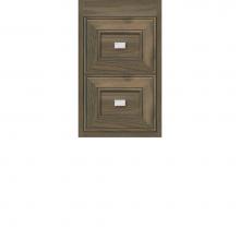 Strasser Woodenwork 54-756 - 12 X 21 X 19.75 Sodo Inset Wall Mount Drw Bank Deco Miter Dusky Oak