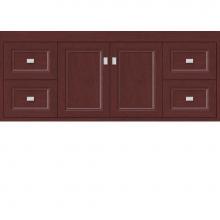 Strasser Woodenwork 22.360 - 48 X 21 X 19.75 Sodo Inset Wall Mount Vanity Ogee Miter Dk Cherry Sb