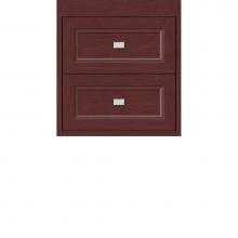 Strasser Woodenwork 22.709 - 18 X 18.5 X 19.75 Sodo Inset Wall Mount Drw Bank Ogee Miter Dk Cherry