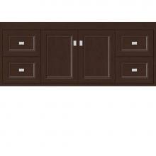 Strasser Woodenwork 22.515 - 48 X 18.5 X 19.75 Sodo Inset Wall Mount Vanity Ogee Miter Choc Cherry Sb