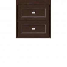 Strasser Woodenwork 22.710 - 18 X 18.5 X 19.75 Sodo Inset Wall Mount Drw Bank Ogee Miter Choc Cherry