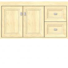 Strasser Woodenwork 22.382 - 36 X 21 X 19.75 Sodo Inset Wall Mount Vanity Ogee Miter Nat Maple Rh