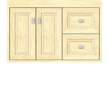 Strasser Woodenwork 22.566 - 30 X 18.5 X 19.75 Sodo Inset Wall Mount Vanity Ogee Miter Nat Maple Rh