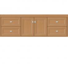 Strasser Woodenwork 22.493 - 60 X 18.5 X 19.75 Sodo Inset Wall Mount Vanity Ogee Miter Nat Oak Sb